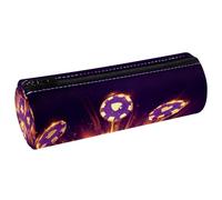 VAPOKF Casino Blackjact - Astuccio porta carte e patatine, in pelle PU, per penne, cancelleria per studenti, organizer per trucchi, per donne, ragazze, ragazzi, bambini, scuola e ufficio, Multi