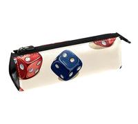 VAPOKF Colorato Dices Pen Bag Stationery Pouch Pencil Bag Cosmetic Pouch Bag Compact Zipper Bag