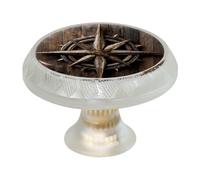 VAPOKF Confezione da 4 pomelli a bussola per porte, rotondi trasparenti da 35 mm, per porte della cucina, armadietti, mobili da cucina, con viti di 2 dimensioni
