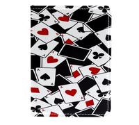 VAPOKF Custodia per carte da gioco in pelle senza cuciture, 11,5 x 16,5 cm, Multi, 11.5x16.5cm/4.5x6.5 in, Vintage