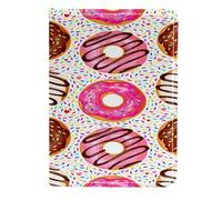 VAPOKF Custodia per passaporto con ciambelle al cioccolato dolce, in pelle, 11,5 x 16,5 cm, Multi, 11.5x16.5cm/4.5x6.5 in, Vintage