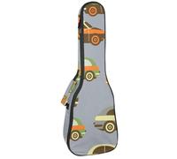 VAPOKF Custodia per ukulele, custodia per concerto soprano tenore 58,9 cm spessore 10 mm morbido imbottito cinghie regolabili Gig Bag, trasporto pubblico autobus e taxi, Multi, 25.9x9x3.1in/66x23x8cm