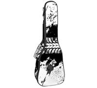 VAPOKF Custodia per ukulele, custodia per ukulele soprano tenore concerto 58,9 cm spessore 10 mm morbida imbottita cinghie regolabili, borsa da concerto sporco tipo fuoristrada, Multi,
