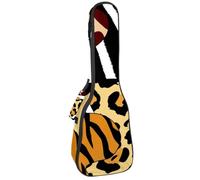 VAPOKF Custodia per ukulele, custodia per ukulele soprano tenore concerto 58 cm spessore 10 mm morbida imbottita cinghie regolabili Gig Bag, Zebra giraffa tigre ghepardo stampe, Multi,
