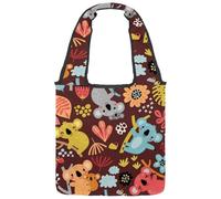 VAPOKF Cute Koala Baby Canvas Tote Bags Donne Borse a Spalla Borsa Grande Riutilizzabile Borsa a Tracolla per Scuola Lavoro Ufficio Viaggi Shopping Casual