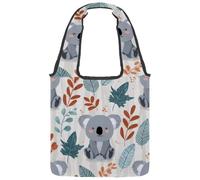 VAPOKF Cute Koala Baby Canvas Tote Bags Donne Borse a Spalla Borsa Grande Riutilizzabile Borsa a Tracolla per Scuola Lavoro Ufficio Viaggi Shopping Casual