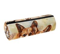 VAPOKF Dirty Two Corgi - Astuccio in pelle PU, con stampa di cani Corgi, astuccio per cancelleria per studenti, astuccio per trucchi per donne, ragazze, ragazzi, bambini, scuola e ufficio, Multi