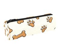 VAPOKF Doodle Dog Bones and Paw Pen Pencil Case Coin Purse Cosmetic Makeup Bag per studenti Cancelleria Scuola Ufficio Storage