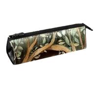 VAPOKF Foxes on Forest Cave - Astuccio per cancelleria, matite, cosmetici, borsa compatta con cerniera