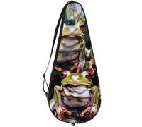 VAPOKF Frogs on Rainy Tree - Borsa per racchette da tennis, custodia per racchette da tennis, custodia per racchette da tennis, può contenere fino a 2 racchette