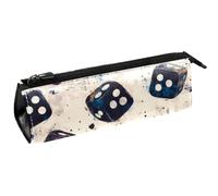 VAPOKF Grunge Casino Dices Pen Bag Stationery Pouch Pencil Bag Cosmetic Pouch Bag Compact Zipper Bag