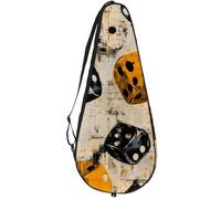 VAPOKF Grunge Dices - Custodia per racchette da tennis, custodia per racchette da tennis, può contenere fino a 2 racchette
