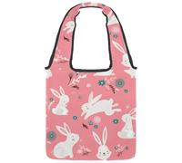 VAPOKF Happy Easter Bunny - Borsa a tracolla da donna, in tela, grande, riutilizzabile, per scuola, lavoro, ufficio, viaggi, shopping, stile casual