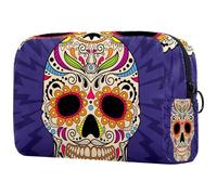 VAPOKF Human Skeleton has an idea Cosmetic Bag for Women, Travel Toiletries Bags Large Makeup Handy Pouch Organizer Bag con cerniera, Multicolore 4., 18.5x7.5x13cm/7.3x3x5.1in, Beauty Case