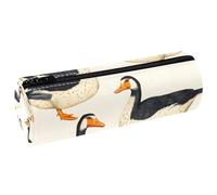 VAPOKF Indian Runner Ducks - Astuccio in pelle per penne e matite, portamonete, cosmetici, per studenti, cancelleria, scuola, ufficio