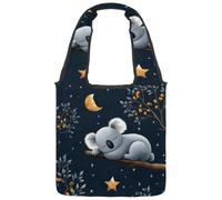 VAPOKF Koala Baby Sleeping on Branch Canvas Tote Bags Donne Borse a Spalla Grande Borsa Riutilizzabile Borsa a Tracolla per Scuola Lavoro Ufficio Viaggi Shopping Casual