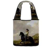 VAPOKF Lady Riding in a Dune Landscape Tote Bags - Borsa a tracolla da donna, grande, riutilizzabile, per scuola, lavoro, ufficio, viaggi, shopping, stile casual