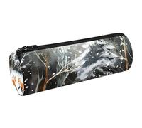 VAPOKF Little Foxes on Snow - Astuccio in tela per penne, matite, monete, cosmetici, per studenti, cancelleria, scuola, ufficio