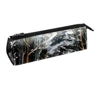 VAPOKF Little Foxes on Snow - Astuccio per cancelleria, matite, cosmetici, borsa compatta con cerniera