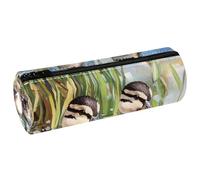 VAPOKF Little Indian Runner Ducks - Astuccio in pelle per penne e matite, portamonete, cosmetici, per studenti, cancelleria, scuola, ufficio