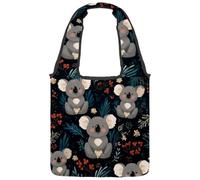 VAPOKF Lovely Koala Baby Canvas Tote Bags Donne Borse a Spalla Borsa Grande Riutilizzabile Borsa a Tracolla per Scuola Lavoro Ufficio Viaggi Shopping Casual