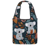 VAPOKF Lovely Koala Canvas Tote Bags Donne Borse a Spalla Borsa Grande Riutilizzabile Borsa a Tracolla per Scuola Lavoro Ufficio Viaggi Shopping Casual