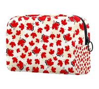 VAPOKF Meravigliosa borsa per cosmetici da donna, con vista sulla Torre Eiffel di Parigi e vegetazione invernale, borsa da viaggio per articoli da toeletta grandi, pratica borsa organizer con cerniera