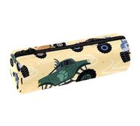 VAPOKF Monster Trucks - Astuccio per matite da auto, in pelle PU, astuccio per penne, cancelleria per studenti, astuccio per trucchi, per donne, ragazze, ragazzi, bambini, scuola e ufficio, Multi