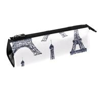 VAPOKF Parigi Torri Eiffel modello portapenne astuccio cancelleria astuccio astuccio astuccio cosmetico borsa compatta con cerniera