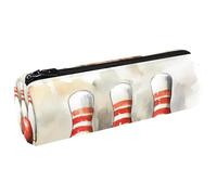 VAPOKF Perni da bowling acquerello, astuccio per penne a sfera, portamonete, trousse per trucchi per studenti, cancelleria, scuola, ufficio