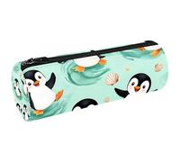 VAPOKF Pinguini Conchiglie Portapenne Astuccio Portamonete Cosmetici Trucco Borsa per Studenti Cancelleria Scuola Ufficio