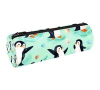 VAPOKF Pinguini Gioca Conchiglie Portapenne Astuccio Portamonete Cosmetici Trucco Borsa per Studenti Cancelleria Scuola Ufficio