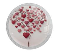 VAPOKF Pomelli a forma di albero a forma di cuore per cassettiera armadio manopola bianca maniglie armadio manopole armadio per mobili da cucina decorazione domestica