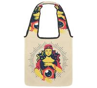VAPOKF Pretty Fortune Teller - Borsa a tracolla da donna, con sfera di cristallo, grande, riutilizzabile, per scuola, lavoro, ufficio, viaggi, shopping, stile casual