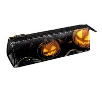 VAPOKF Ravens - Astuccio per penne e cosmetici, con zucca, astuccio per cancelleria, astuccio compatto con cerniera