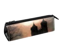 VAPOKF Ravens Before Broken Castle, astuccio per cancelleria, astuccio per matite, cosmetici, astuccio compatto con cerniera