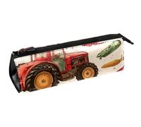 VAPOKF Red Tractors Mais Peppers Pen Bag Stationery Pouch Pencil Bag Cosmetic Pouch Bag Compact Zipper Bag