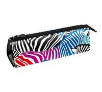 VAPOKF Senza soluzione di continuità colorato Zebra Pen Bag Cancelleria Sacchetto Matita Sacchetto Cosmetico Sacchetto Sacchetto di Chiusura Lamp, Multi, 5.5 ×6 ×20CM/2.2x2.4x7.9 in, Organizer per