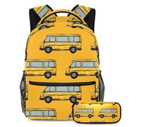 VAPOKF Set di zaini scolastici per adolescenti, ragazze, ragazzi, bambini, zaino per studenti con astuccio per scuola primaria secondaria, Cose per la Scuola, Multi, Taglia unica