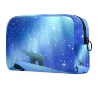 VAPOKF Sleeping Little Fox - Trousse per cosmetici, da donna, per articoli da toeletta da viaggio, grande, pratica borsa organizer con cerniera, Multicolore 11, 18.5x7.5x13cm/7.3x3x5.1in, Beauty Case