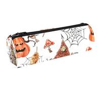 VAPOKF Spooky Castle Dead Tree Spiderweb Canvas Pen Pencil Case Coin Purse Cosmetic Bag per studenti Cancelleria Scuola Ufficio Storage, Multi, 20x6.3cm/7.9x2.5in, Astucci per matite