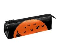VAPOKF Sunset Country Farm Animals Pen Bag Stationery Pouch Pencil Bag Cosmetic Pouch Bag Compact Zipper Bag