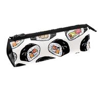 VAPOKF Sushi Futomaki Roll Pen Bag Stationery Pouch Pencil Bag Cosmetic Pouch Bag Compact Zipper Bag