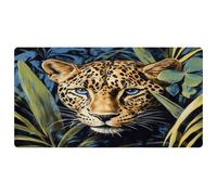 VAPOKF Tappeto da cucina con leopardo selvatico nella giungla, antiscivolo, lavabile, assorbente, per cucina, corridoio, lavanderia