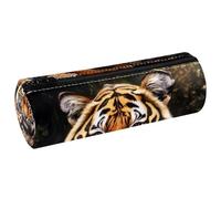 VAPOKF Tiger and Little Cubs - Astuccio in pelle per penne, matite, monete, cosmetici, per studenti, cancelleria, scuola, ufficio