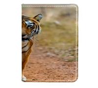 VAPOKF Tiger Prowl on The Road - Custodia per passaporto da viaggio, in pelle, 11,5 x 16,5 cm, Multi, 11.5x16.5cm/4.5x6.5 in, Vintage