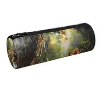 VAPOKF Tigers on Forest Stream - Astuccio per penne, monete, cosmetici, cosmetici, cancelleria per studenti, scuola, ufficio