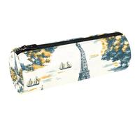 VAPOKF Torre Eiffel City Trees, astuccio in tela per penne, matite, portamonete, trousse per trucchi per studenti, cancelleria, scuola, ufficio