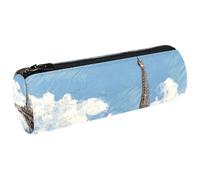 VAPOKF Torre Eiffel Fiume Senna Blu Cielo Penne Astuccio Portamonete Trucco Borsa per Studenti Cancelleria Scuola Ufficio Storage