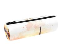 VAPOKF Youngers on the Seine River - Astuccio in pelle per penne, matite, monete, cosmetici, per studenti, cancelleria, scuola, ufficio